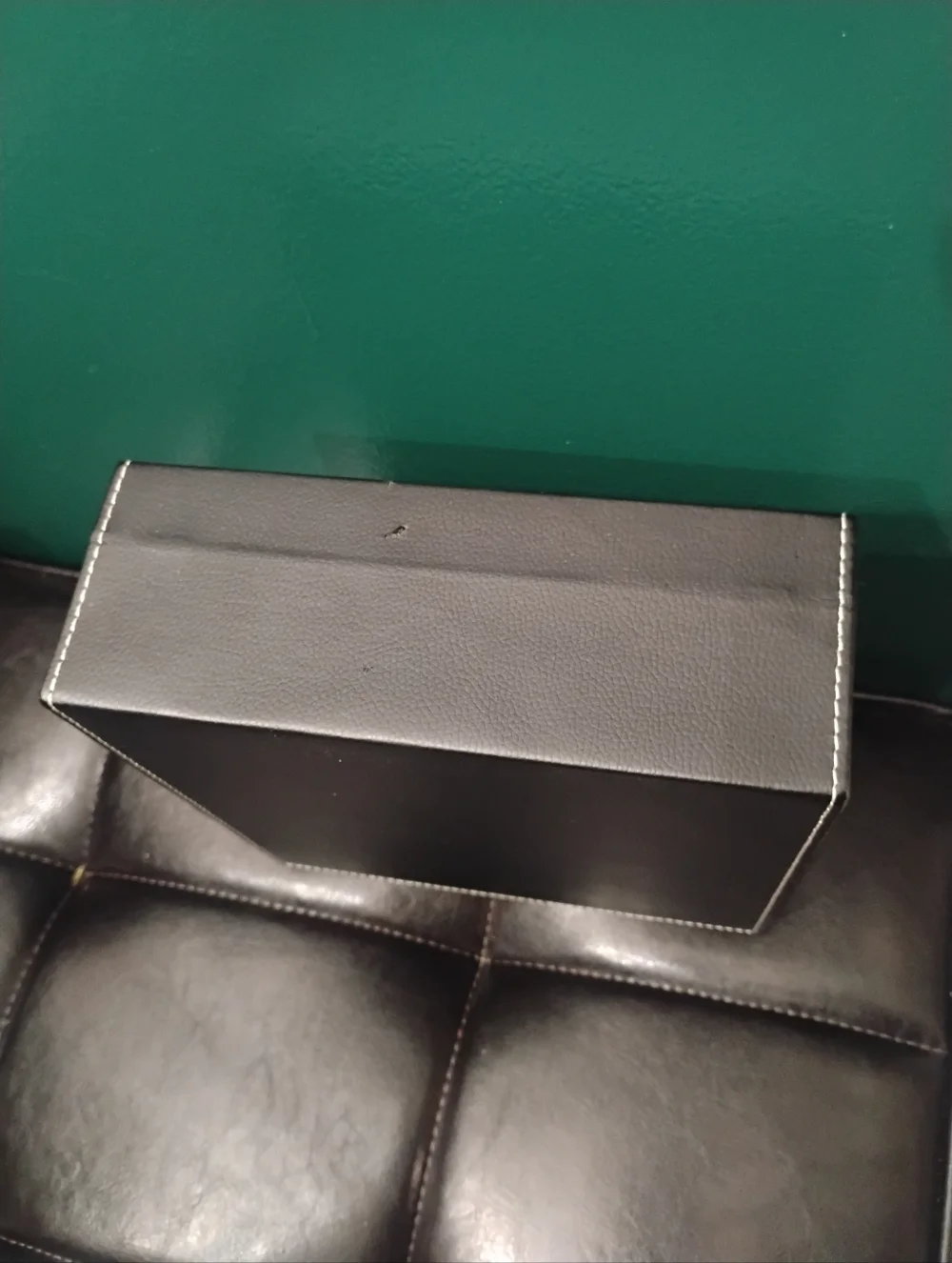 Black Leatherette Storage Box from Figgers